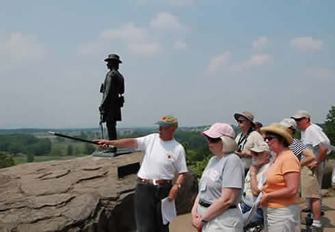 Ed Bearss at Little Round Top Gettysburg